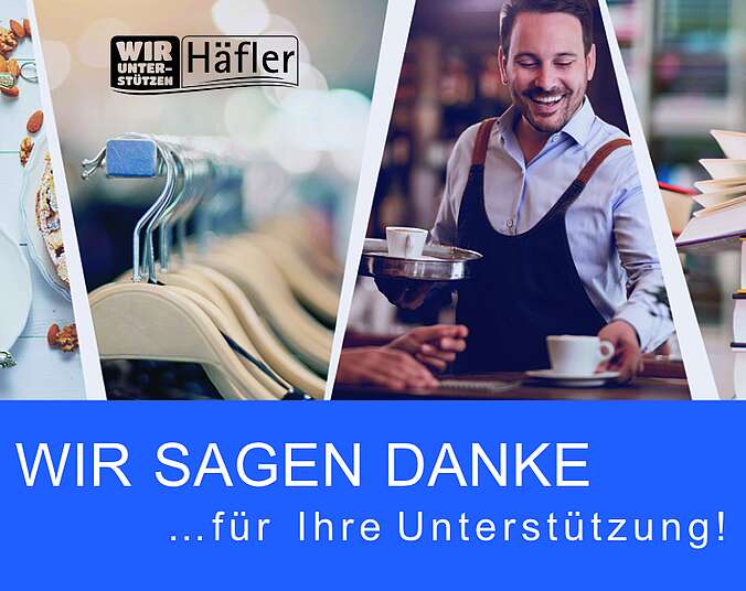 Postkarte als Dankeschön für die Treue während des ersten Lockdowns 2020