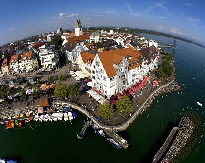 Blick auf Innenstadt von oben